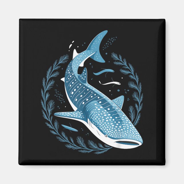 Funny Whale Shark Magnet (Front)