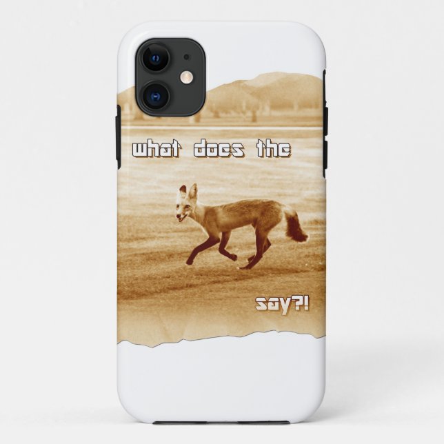 funny what does the fox say Case-Mate iPhone case (Back)