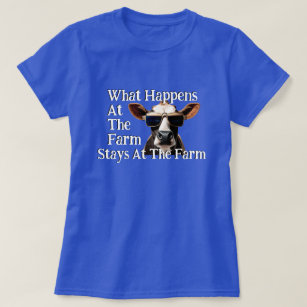 Funny "What Happens on the Farm..." T-Shirt