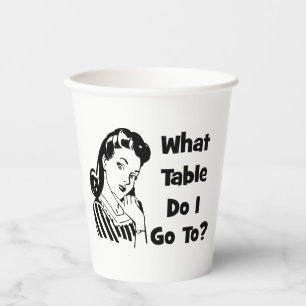 Funny What Table Bunco Paper Cups