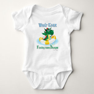 Funny Whatever Floats Your Dragon Baby Bodysuit