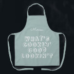 Funny what's cooking good lookin' green apron<br><div class="desc">Funny what's cooking good lookin' green apron</div>