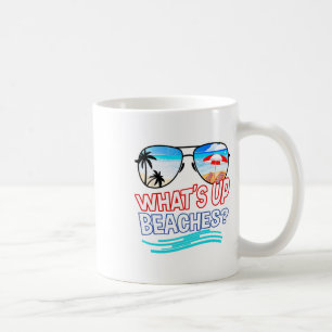 Funny Whats Up Beaches Family Vacation Matching Coffee Mug