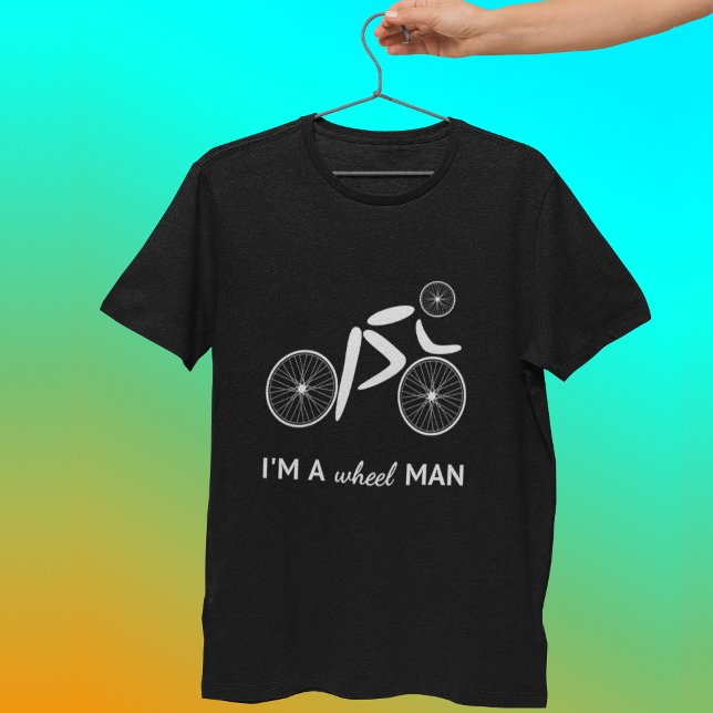 Funny wheel man cycling T-Shirt (Creator Uploaded)