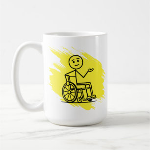 Funny Wheelchair Humour Custom Factory Warranty Mu Coffee Mug