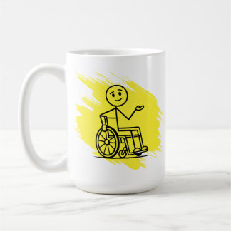 Funny Wheelchair Humour Custom Factory Warranty Mu Coffee Mug