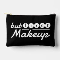 Funny Whimsical Black And White Makeup Travel