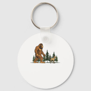 Funny Whippet Bigfoot Dog Walking Dog Mum Dad Kids Key Ring