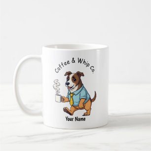 Funny Whippet Dog Business Suit Coffee Mug