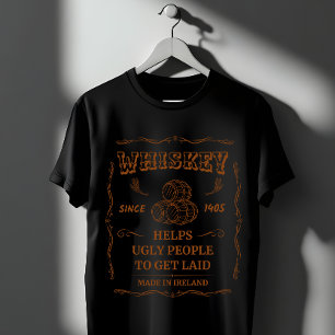 Funny Whiskey Since 1405   Vintage Irish Pub Gift T-Shirt