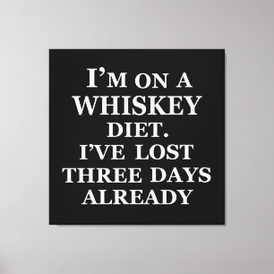 Funny whisky quotes humour whiskey sayings canvas print