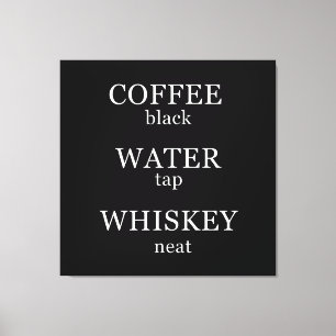 Funny whisky quotes humour whiskey sayings canvas print
