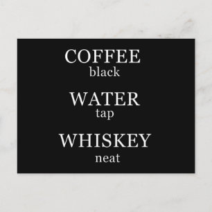 Funny whisky quotes humour whiskey sayings postcard