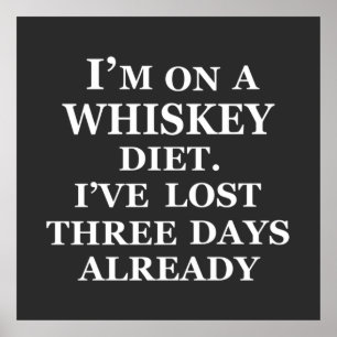 Funny whisky quotes humour whiskey sayings poster