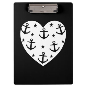 Funny White Anchors Clipboard