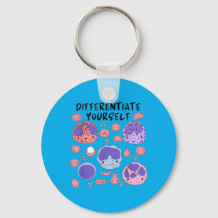 Funny White Blood Cells Immune System Medical Key Ring