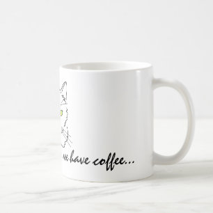 Funny White Cat Coffee Mug