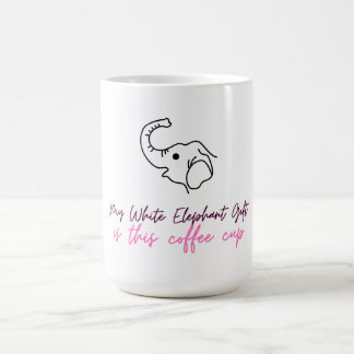 Funny White Elephant Gift - Coffee Cup