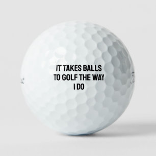 Funny White Men Golf Balls