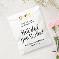 Funny White Script Hangover Recovery Kit