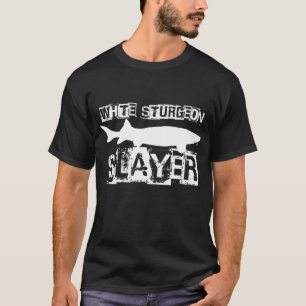 Funny White Sturgeon Fish Graphic Freshwater Fishi T-Shirt