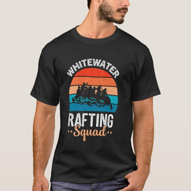 Funny Whitewater Raft Guide Design for Whitewater  T-Shirt (Front)