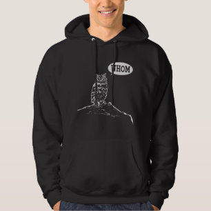 Funny Whom Owl Grammar English Teacher Hoodie