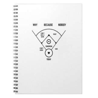 Funny Who's On First Baseball Vintage Joke Basebal Notebook
