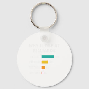Funny Why I Lose At Billiards Pool And Billiard Pl Key Ring