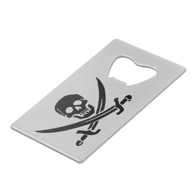 Funny Why Pirates Drink Rum Bottle Opener (Front Angled)