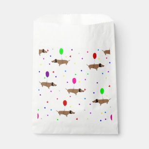 funny wiener dogs dachshund balloons favour bag