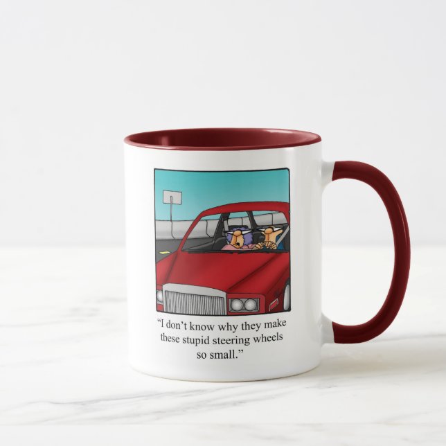 Funny Wife Backseat Driver Humour Mug (Right)