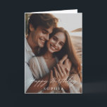 Funny Wife Friend Sister Happy Birthday Photo Card<br><div class="desc">Celebrate with laughter! Our Simple Funny Photo Card perfectly blends humour and heart. Whether for a friend, sister, mum, or wife, this card brings joy to any birthday celebration. This Card is for birthdays of all ages, from 18th to 70th and beyond. Personalise it with a memorable photo to make...</div>