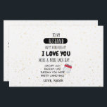 Funny Wife to Husband Humour Message on Anniversar Stationery<br><div class="desc">Funny Wife-to-Husband Message on Anniversary Humour</div>
