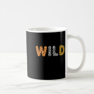 Funny wild about reading book lover animal coffee mug