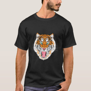 Funny Wild Tiger Face Mountain Cat Animal Men Wome T-Shirt