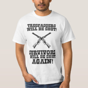 Funny Wild West Cowboy Saying Warning Humour T-Shirt