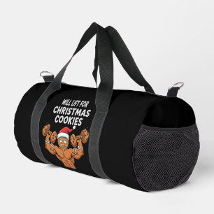Funny Will Lift for Christmas Cookies Gingerbread Duffle Bag