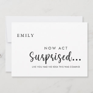Funny Will you be my Bridesmaid Proposal Card