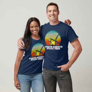 Funny Wind Turbines State Tree T-Shirt