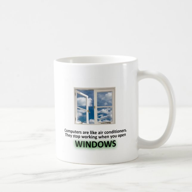 Funny Windows Joke - GeekShirts Coffee Mug (Right)