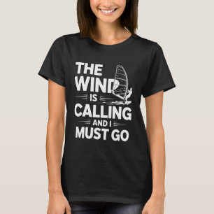 Funny Windsurfing Art for Men Women Wind Surfing W T-Shirt