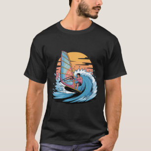 Funny Windsurfing Art For Men Women Windsurfer Win T-Shirt