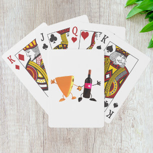 Funny Wine and Cheese Party Playing Cards