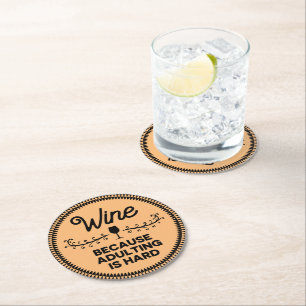 Funny Wine, Beer, bar, party coasters