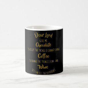 Funny Wine Chocolate Coffee Lover Mug Christmas