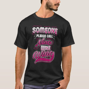 Funny Wine Drinker Halloween Outfit Witch Way To T T-Shirt
