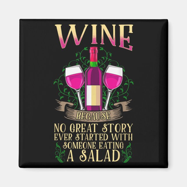 Funny Wine Gift - Wine Shirts For Women  Magnet (Front)