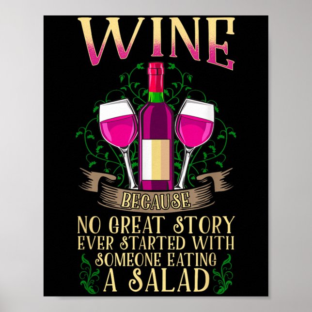 Funny Wine Gift - Wine Shirts For Women  Poster (Front)