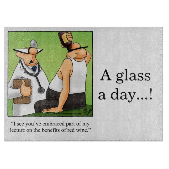 Funny Wine Humour Cheese Board (Front)